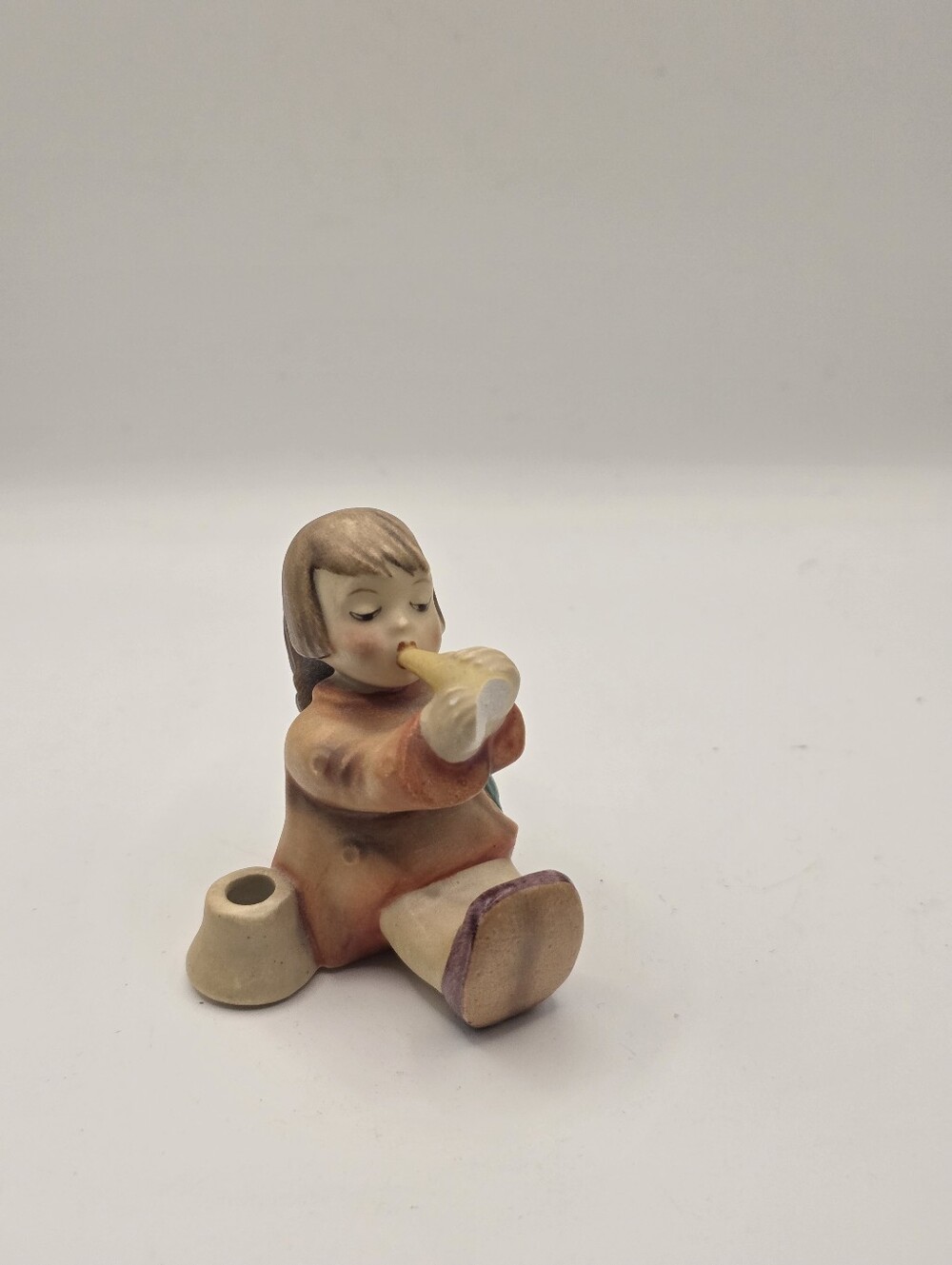 Vintage Goebel Hummel Joyous News Angel Candle Holder 271 TMK2 Full Bee